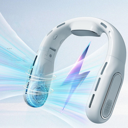 Portable Neck Fan USB Rechargeable Personal Fan with Adjustable Design And Built-in LED Display That Set, Faster Cooling For Beach, Summer, Travel