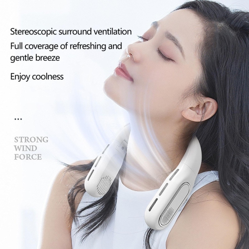 Portable Neck Fan USB Rechargeable Personal Fan with Adjustable Design And Built-in LED Display That Set, Faster Cooling For Beach, Summer, Travel