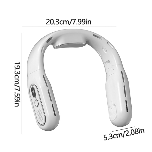 Portable Neck Fan USB Rechargeable Personal Fan with Adjustable Design And Built-in LED Display That Set, Faster Cooling For Beach, Summer, Travel