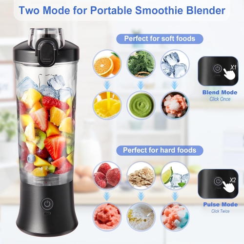 Small Portable Blender for Protein Shakes,Smoothie Blender for Kitchen with 600ml Mixer Bottle Shaker for Home Gym,Kitchen Juicer Machine for Fruit