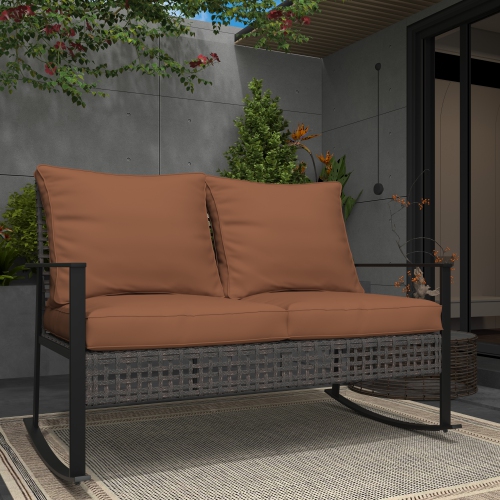 AINFOX  Rocking Chair for Indoor And Outdoor