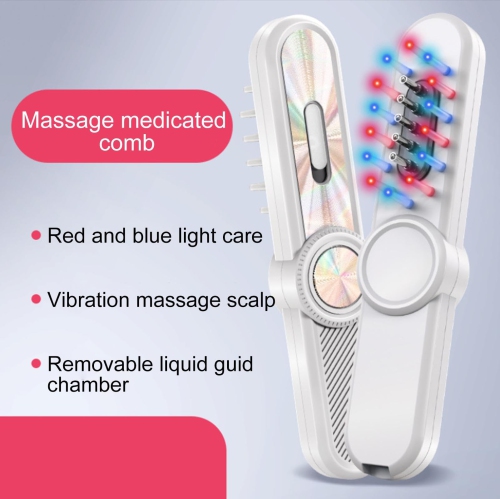 Hair Oil Applicator and Scalp Massager, Electric Hair Oil Applicator, Scalp Massage, Portable Electric Hair Scalp Comb for Travel, Business Trip