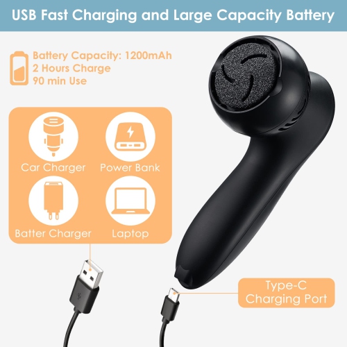 Upgraded Electric Foot Callus Remover with Vacuum 10-in-1 Rechargeable Foot Scrubber Dead Skin Remover, Waterproof Foot File Pedicure Kit Tools