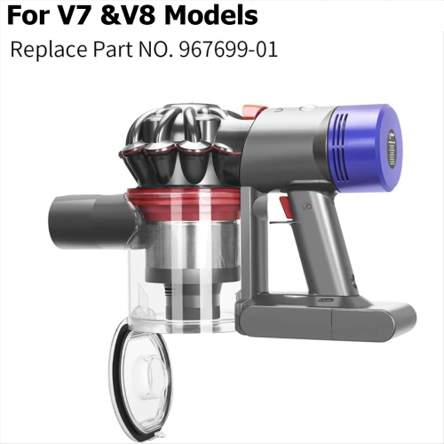 Replacement Dust Bin for Dyson V7 V8 Parts Canister Vacuum Attachments Dust Bucket Container Trash Can Dirt Cup for Dyson V8, Dustbin Part