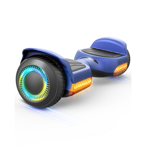 MIHOVER G13 6.5''Self Balancing Hoverboard -All Terrain Hoverboard for Kids w/ LED Light&Bluetooth Speaker,Top 7.75mph & 7.75 Miles Max Distance,Max