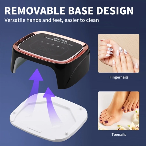 108W Portable Nail Art Lamp, USB Charging 36 UV/LED Dual Light Source Nail Art Phototherapy Machine