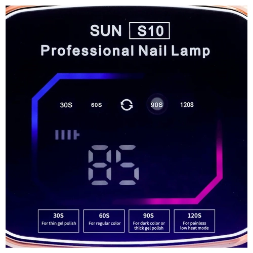 108W Portable Nail Art Lamp, USB Charging 36 UV/LED Dual Light Source Nail Art Phototherapy Machine