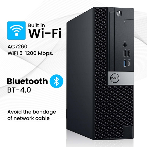Dell OptiPlex 7070 Small Form Factor Desktop - Intel Core i5, 16GB Memory, 2TB SSD, Win 11 Pro + Wi-Fi by DELL - Refurbished condition - Image 5