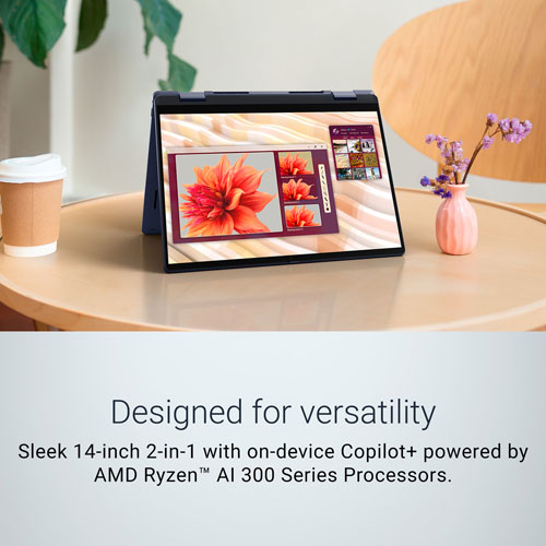 Dell 14" Touchscreen 2-in-1 Laptop - Midnight Blue (AMD Ryzen AI 7 350/16GB RAM/1TB SSD)