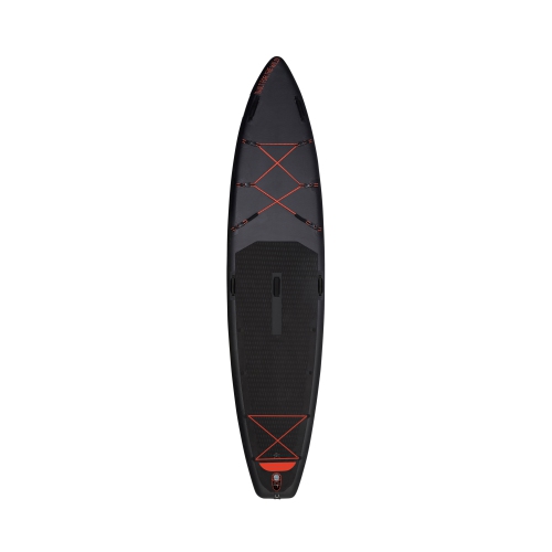 ELITE BLACK XXL 12FT Inflatable Stand up Paddle Board 12'x30"x6"Premium Accessories &Carry Bag| paddle boards w/ 3Fish Fin for Paddling |1-2Person Up