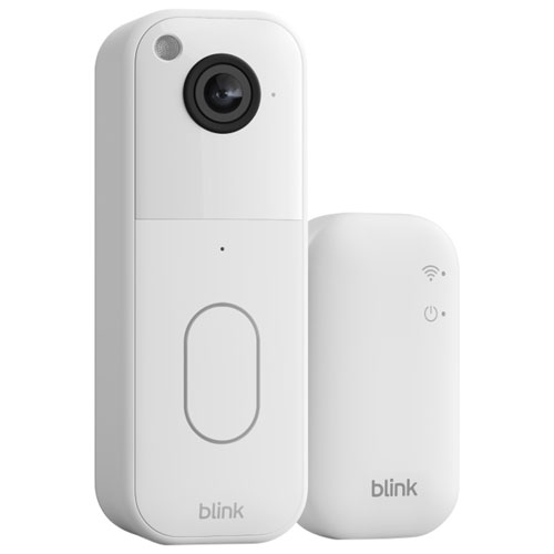 Blink 1440p Wi-Fi Video Doorbell System - White