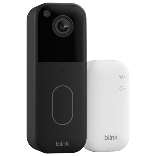 Image 1 of 6.. Blink 1440p Wi-Fi Video Doorbell System - Black