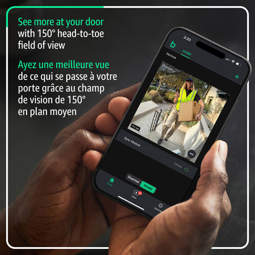 Blink 1440p Wi-Fi Video Doorbell System - Black