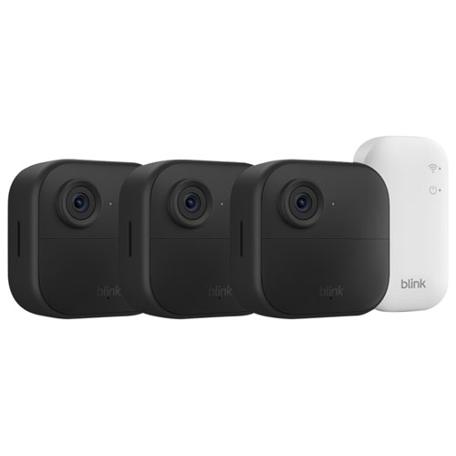 Image 1 de 6.. Système de surveillance avec caméras IP HD intégrale 1080p sans fil Outdoor 4 de Blink - Ensemble de 3