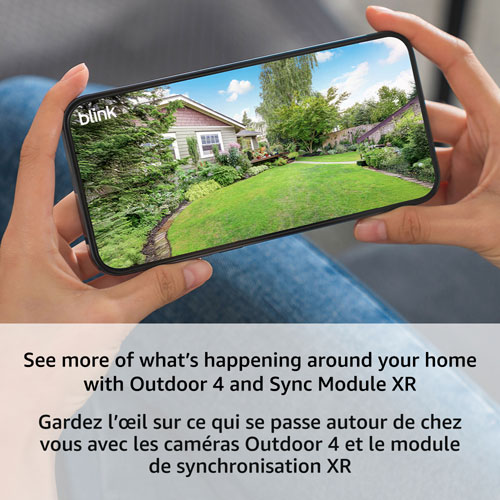 Blink Outdoor 4 Wire-Free 1080p Full HD IP Security Camera System with Sync Module Core XR - 4 Pack