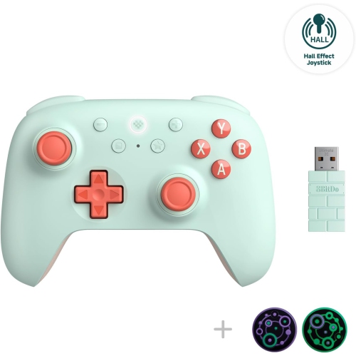 8Bitdo Ultimate 2C Hall Effect Joysticks & Triggers Wireless Controller for Windows PC and Android - Remappable L4/R4 Bumpers, Turbo, Rumble Vibration