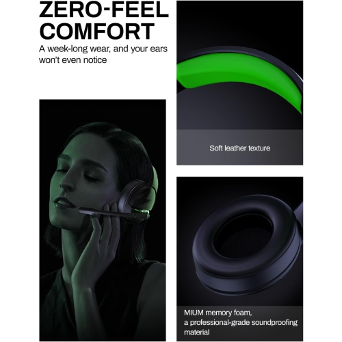 acer 2.4GHz Flex Wireless Gaming Headset - 100H Battery, Dynamic 50mm Drivers, Bluetooth 5.3, Adjustable Mic - Compatible with PS5, PS4, PC, Switch,