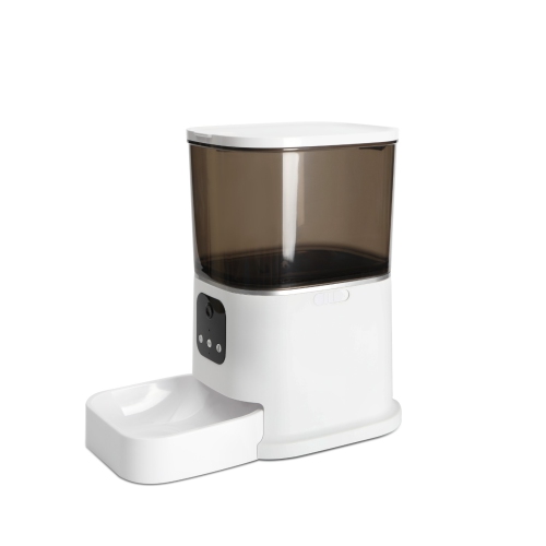 Automatic Cat Feeder with Camera: 5G WiFi Automatic Dog Feeder with Night Vision,Cat Food Dispenser with 6L Large Food Storage Container for Multiple