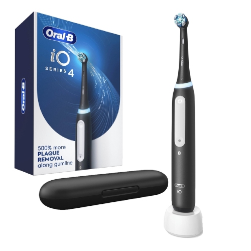Oral-B iO Series 4 Electric Toothbrush with Brush Head, Rechargeable, Black **OPEN BOX**