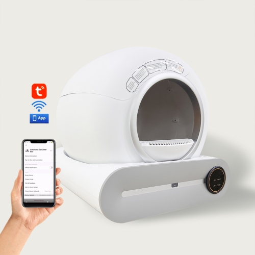 OXAA Self-Cleaning Cat Litter Box, Automatic Smart Cat Litter Box for Multiple Cats,Never Scoop Again,Safety Protection/APP Control/Odorless/Health