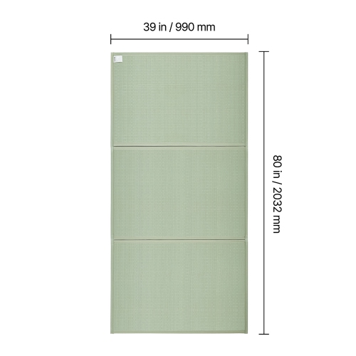 VEVOR Japanese Tatami Mat, Twin Size Foldable Japanese Tatami Mattress( Natural Rush Grass), Japanese Floor Mattress with Non-Slip Backing & Fresh