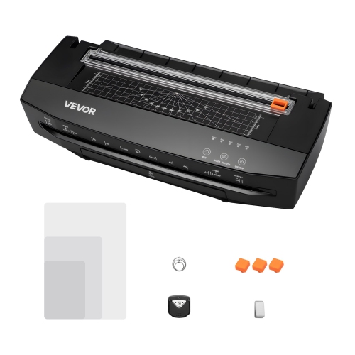 VEVOR A3 Paper Size Laminator Machine, Cold and Hot Lamination, 1 min Quick Warm Portable Laminator, 3-10 mil Thickness, Ideal for Home, Office,