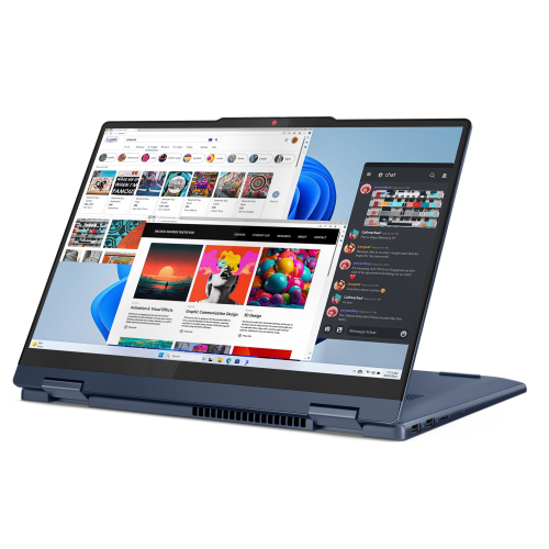 Lenovo IdeaPad 5 2-in-1 Laptop, 6-Core AMD Ryzen 5 8645HS, 14" WUXGA IPS Touchscreen Display, AMD Radeon 760M GPU, 16GB LPDDR5 1TB SSD, Backlit KB,