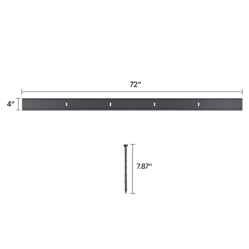 VEVOR 8 Packs Metal Landscape Edging, 72 in Rust-Resistant Aluminum Alloy Landscape Edging, Bendable Garden Edging Border, Heavy Duty Lawn Edging