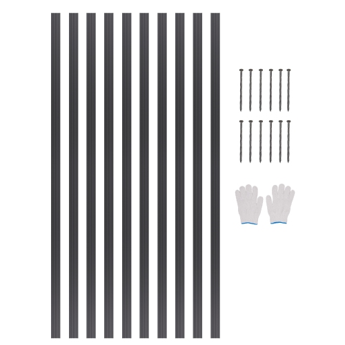 VEVOR 60 in Metal Landscape Edging, 10 Packs Rust-Resistant Aluminum Alloy Landscape Edging, Bendable Garden Edging Border, Heavy Duty Lawn Edging