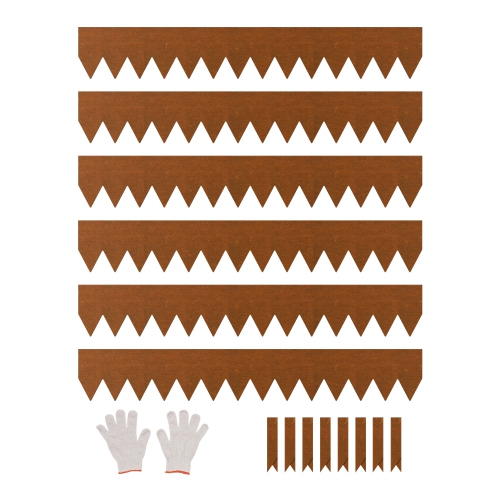 VEVOR 6 Packs Steel Landscape Edging, 40 x 6 in Weather-Resistant & Pre-Rust Metal Landscape Edging, Bendable Garden Edging Border, Heavy Duty Lawn