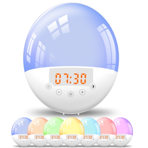 MYACUC  Sunrise Alarm Clock Wake-Up Light Digital Clock With Radio