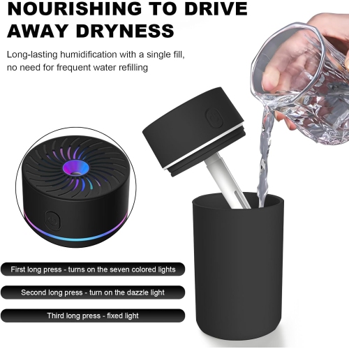 Car Fragrance Diffuser, USB Powered Car Air Freshener Spray Humidifier Essential Oil Diffuser, Portable Car Air Freshener Aromatherapy Diffuser, Car