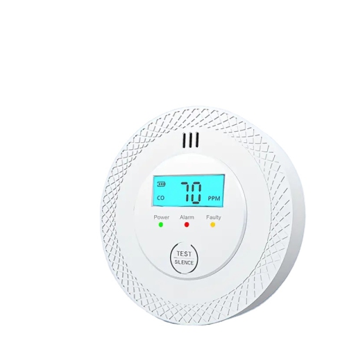 Household indoor battery-powered carbon monoxide detection alarm digital LCD display, LED flashing signal light portable national standard upgraded