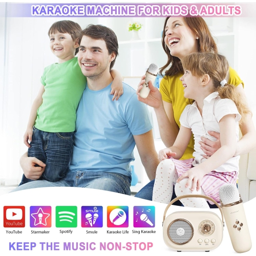 New karaoke Bluetooth speaker, with microphone, karaoke, portable mini souvenir gift for children's small speaker