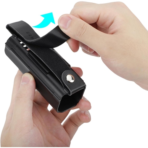 Universal Camera Extension Grip Adapter with Portable Anti-Fall Hand Strap for DJI Osmo Pocket 3, Cold Shoe Light Microphone Extension Bracket, Black