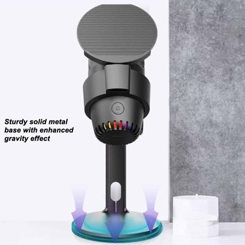 Gaming microphone Noise reduction condenser microphone with anti-spray screen RGB real-time USB microphone Condenser microphone RGB USB desktop