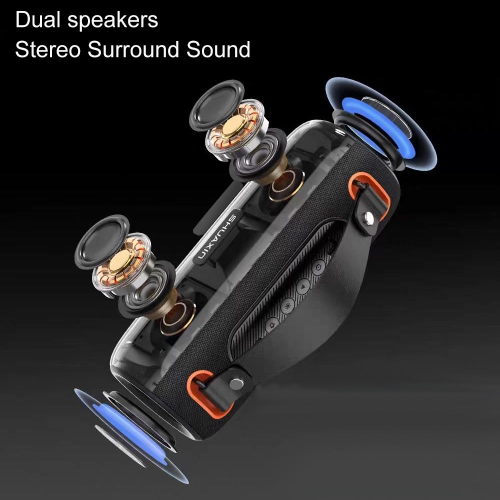 New Bluetooth speaker, outdoor portable 30W high-volume high-quality audio, IPX6 waterproof rhythmic lights, outdoor waterproof Bluetooth speaker