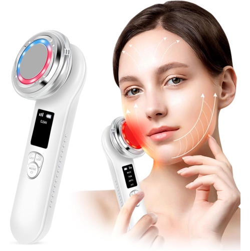 Face Massager Electric Face Lifting Facial Massager Red Blue Light Anti-aging Skin Tightening Firming Skin Care Tool