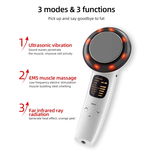 Body Slimming Device Cellulite Remover,Infrared Light Face Lifting Facial Massager,EMS Massager for Abdomen Waist Arm Leg