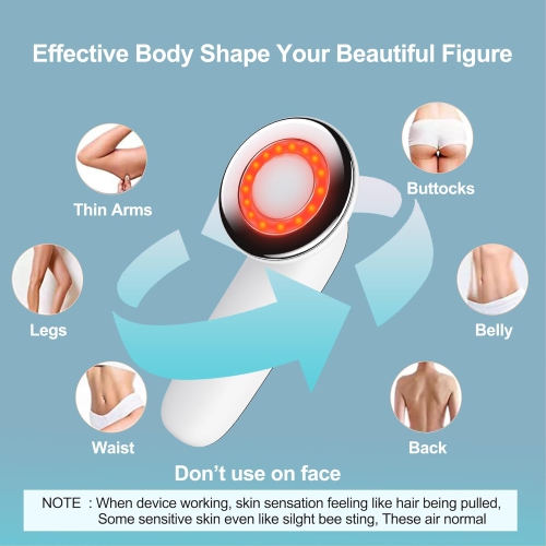 Body Fat-pushing Machine Infrared Fat-burning Massager EMS Micro-current RF Massage Machine for Belly Waist Arm Leg