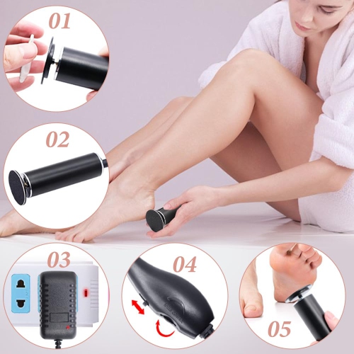 Electric Foot Callus Remover, Adjustable Speed Foot File, Foot Care Tool, Remove Dead Skin and Calluses