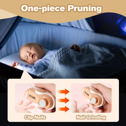 Electric Nail Clippers for the Elderly, 3-in-1 Automatic Nail Grinder, 2 Speeds, Suitable for Trimming Fingernails and Toenails for the Elderly and