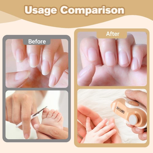 Electric Nail Clippers for the Elderly, 3-in-1 Automatic Nail Grinder, 2 Speeds, Suitable for Trimming Fingernails and Toenails for the Elderly and