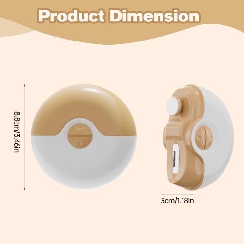 Electric Nail Clippers for the Elderly, 3-in-1 Automatic Nail Grinder, 2 Speeds, Suitable for Trimming Fingernails and Toenails for the Elderly and