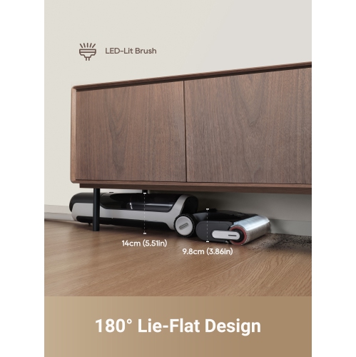 Dreame H14 Pro Wet Dry Vacuum Cleaner, 180° Lie-Flat Vacuum Mop, 140°F Washing and Fast Hot Air Drying, 18,000 Pa Suction Power, Easy GlideWheel