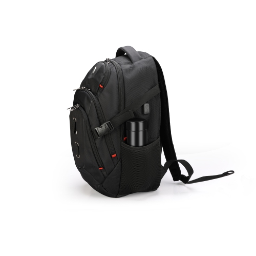 Swissdigital Meilen School Backpack – 17" Laptop Bag, USB Charging, SDD Finder, RFID Protection, Add-A-Bag System, Travel-Ready