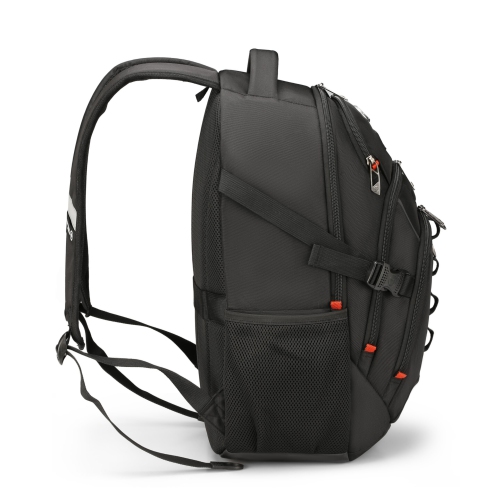 Sac à dos d'école Vector de Swissdigital – Sac pour portable de 17 po, chargement USB, détecteur SDD, protection RFID, garniture réfléchissante,