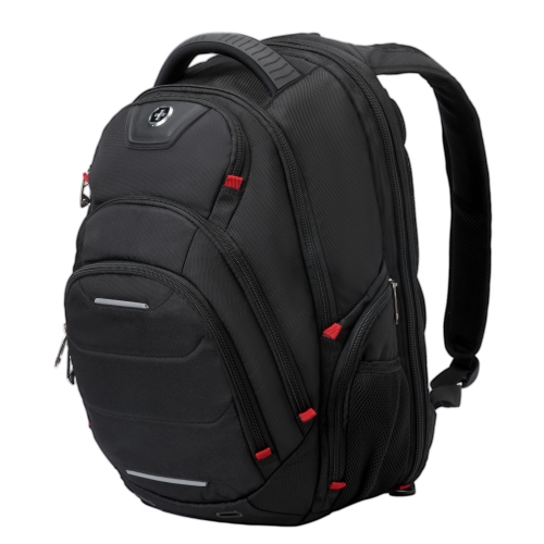 Swissdigital Neptune Backpack – 16" Laptop Bag, USB Charging, SDD Finder, RFID Protection, TSA-Friendly, Add-A-Bag System