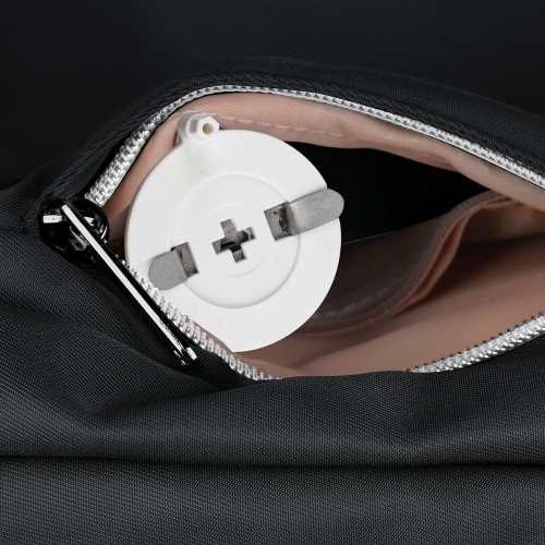 Swissdigital KATY Rose Platinum Backpack – 16" Laptop Bag, USB Charging, SDD Finder, RFID Protection, Multi-Pockets