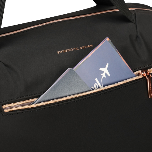 Sac de sport rose KATY de Swissdigital – 34&nbsp;L, hydrofuge, garantie de 2 ans, écologique, grande capacité Articles de voyage essentiels